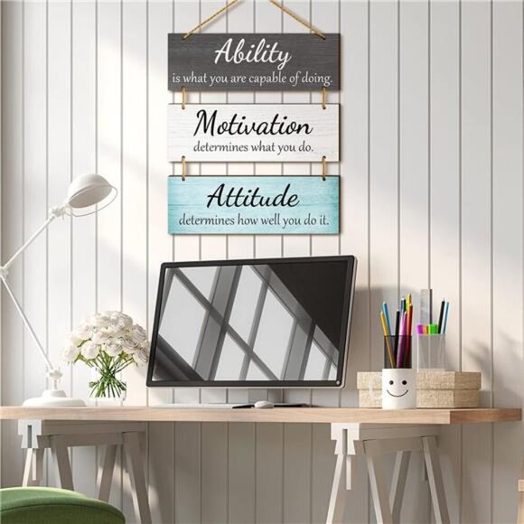 Office Wall Decor Inspirational Rustic Wall Decor Office Decor Motivational - Picture 5 of 7